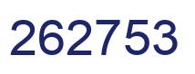Number 262753 blue image