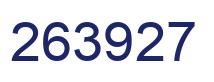 Number 263927 blue image