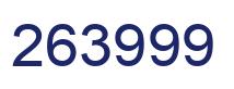Number 263999 blue image