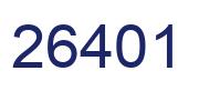 Número 26401 imagen azul