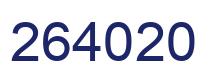 Número 264020 imagen azul