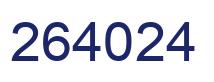 Número 264024 imagen azul