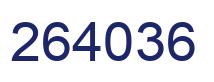 Número 264036 imagen azul