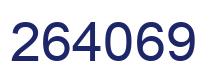 Número 264069 imagen azul
