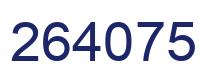 Número 264075 imagen azul