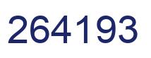 Number 264193 blue image