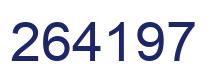 Number 264197 blue image