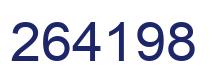 Number 264198 blue image