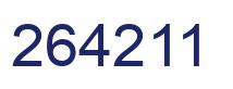 Number 264211 blue image