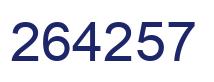 Número 264257 imagen azul