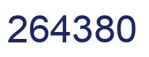 Number 264380 blue image