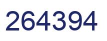 Number 264394 blue image