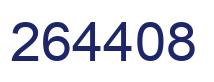 Number 264408 blue image