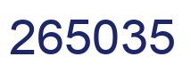 Número 265035 imagen azul