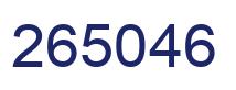 Number 265046 blue image