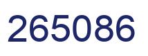 Número 265086 imagen azul