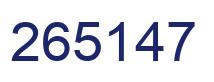 Número 265147 imagen azul