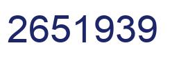 Number 2651939 blue image