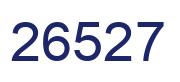 Number 26527 blue image