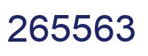 Number 265563 blue image