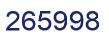 Número 265998 imagen azul