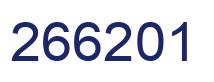Number 266201 blue image