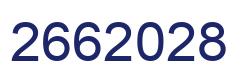 Number 2662028 blue image