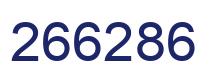 Number 266286 blue image