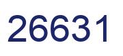Number 26631 blue image