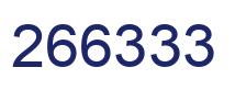 Number 266333 blue image