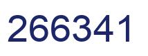 Number 266341 blue image
