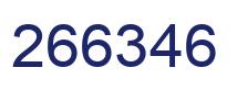 Number 266346 blue image