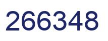 Number 266348 blue image