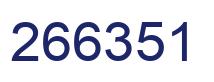 Number 266351 blue image