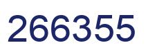 Number 266355 blue image