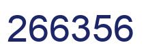 Number 266356 blue image