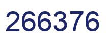 Number 266376 blue image