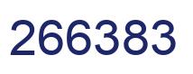 Number 266383 blue image