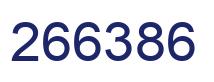 Number 266386 blue image