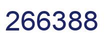 Number 266388 blue image