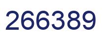 Number 266389 blue image