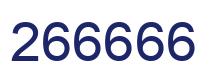 Número 266666 imagen azul