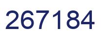 Number 267184 blue image