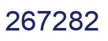 Number 267282 blue image