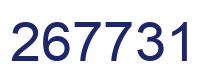 Number 267731 blue image