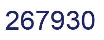 Number 267930 blue image