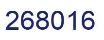 Number 268016 blue image