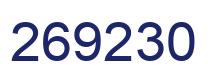 Number 269230 blue image