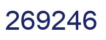 Número 269246 imagen azul