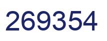 Number 269354 blue image